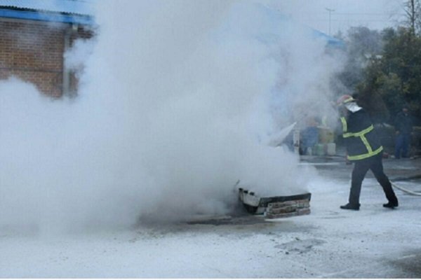 مانور آتش سوزی در تاسیسات انتقال گاز شهرستان آستارا برگزار شد