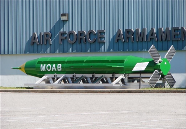 آمریکا برای اولین بار از قوی‌ترین بمب غیرهسته‌ای خود استفاده کرد